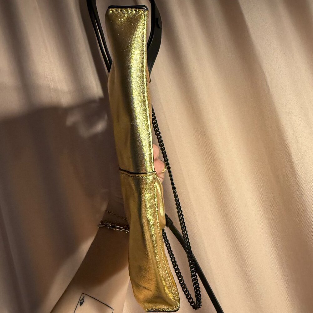 AllSaints Eve Crossbody Bag in Gold - Picture 3 of 5